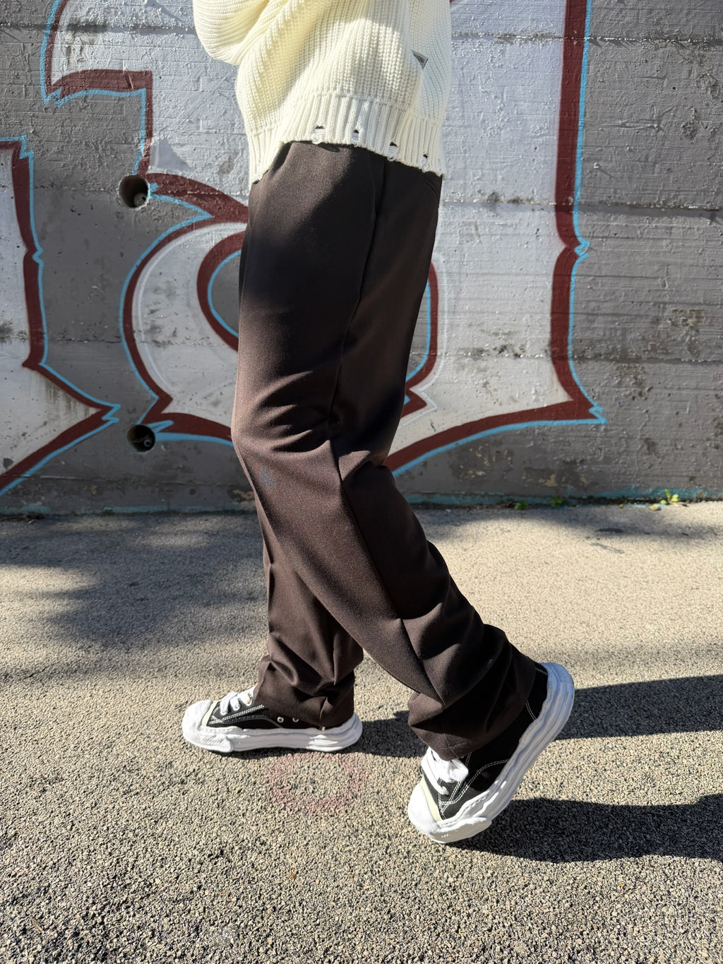 PANTALONE FONDO AMPIO MORO