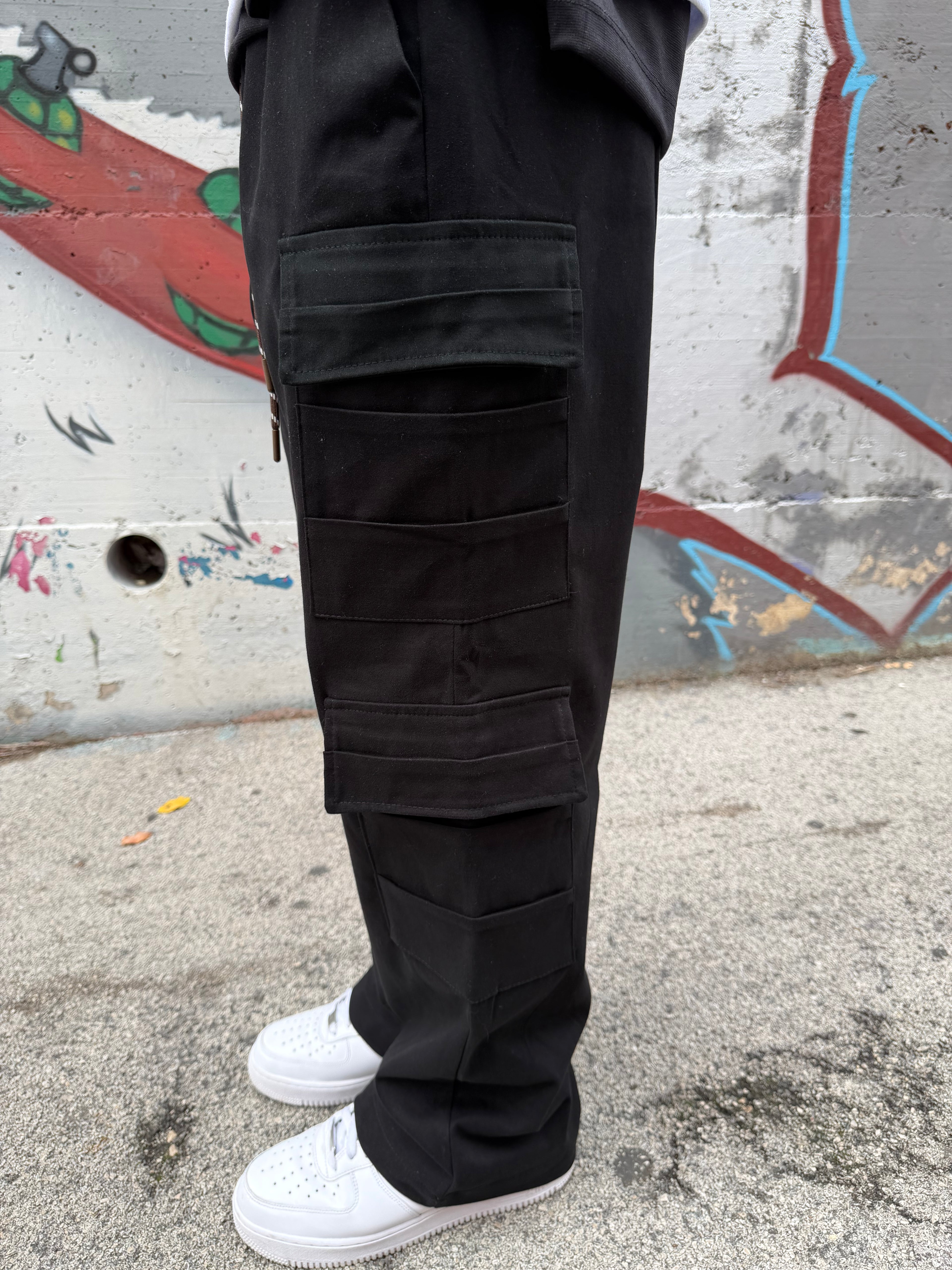 PANTALONE CARGO BLACK
