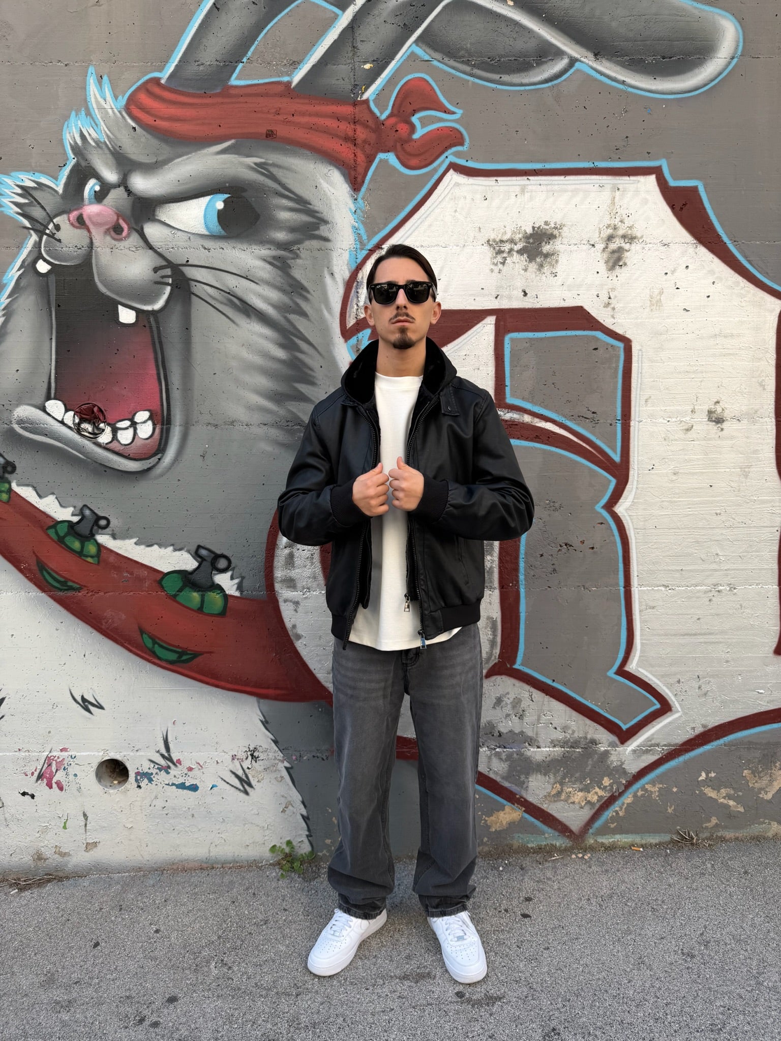 GIUBBOTTO IN PELLE CON CAPPUCCIO