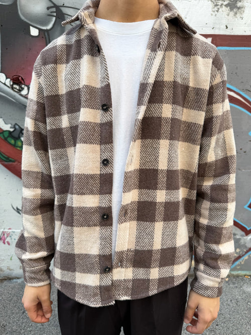 CAMICIA IN FLANELLA A QUADRONI