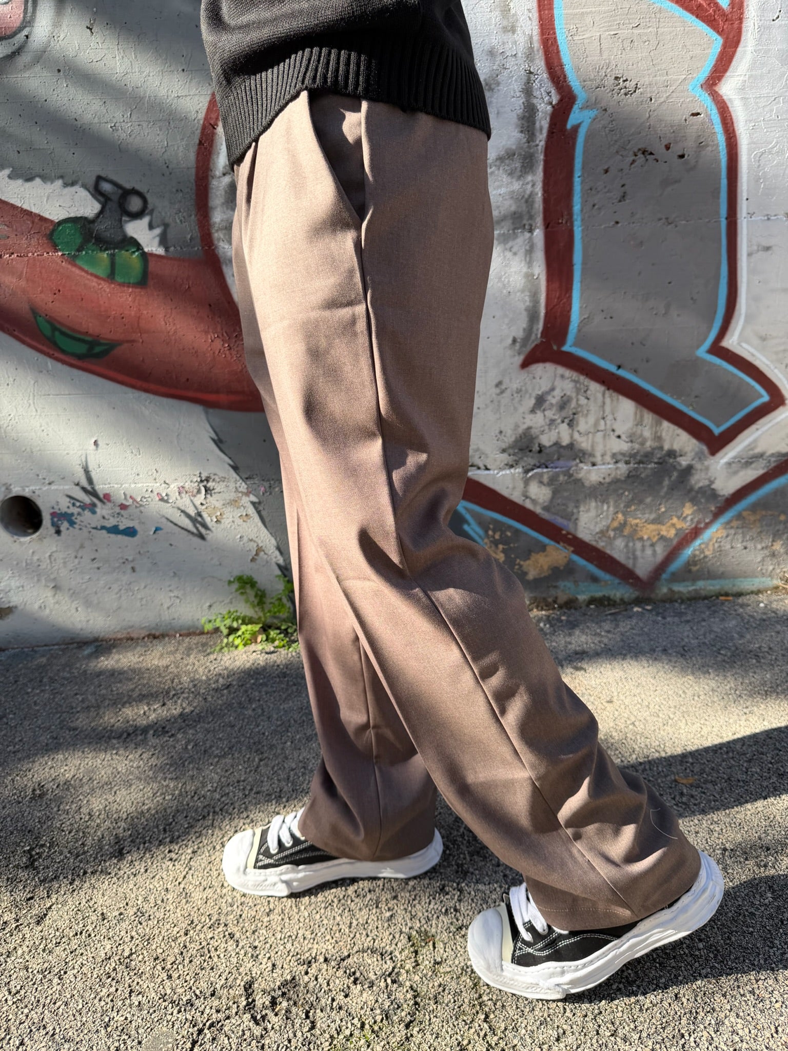 PANTALONE FONDO AMPIO NOCE