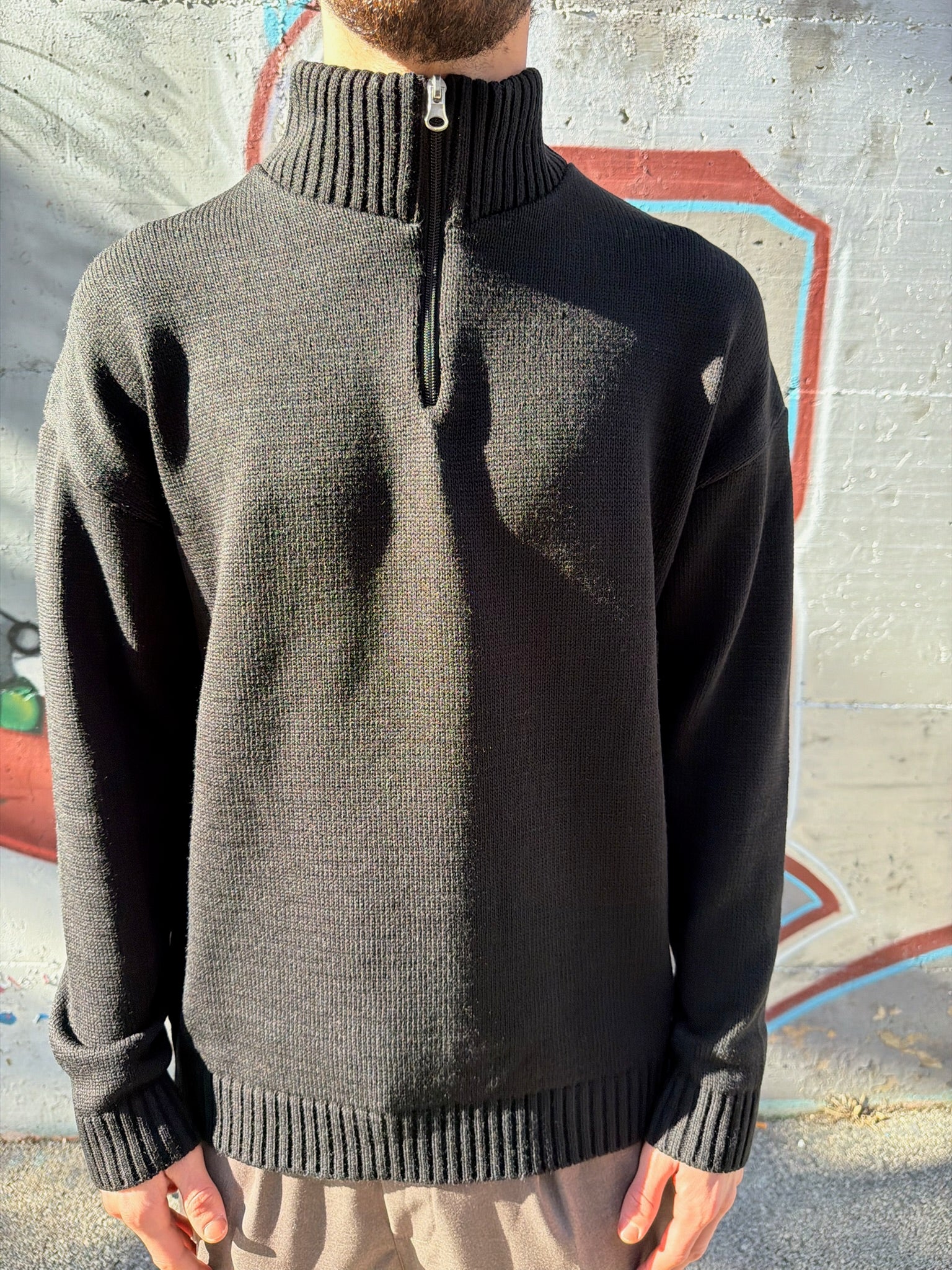 PULLOVER IN COSTA CON ZIP